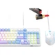 Комплект проводной MageGee GK980 USB White/Blue - изображение 4