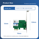 PERCKO Intel 82574 Чіп PCI-E X1 Гігабітний однопортовий настільний дротовий мережевий адаптер 9301CT Підтримка бездискового сумісного EXPI9301CTBLK - изображение 2