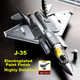 Конструктор SLUBAN "Военный самолет. Истребитель J-35" 838 детали (M38-B1186) - изображение 8