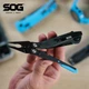 Багатофункціональні плоскогубці SOG Outdoor Equipment FM, портативний багатофункціональний міні-ніж, спорядження для виживання в дикій природі, синій - зображення 4