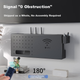 Коробка для хранения роутера Shuranjia, полка для беспроводной Wi-Fi ТВ-приставки, черная углеродистая сталь, размер 06 - изображение 4