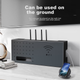 Коробка для хранения роутера Shuranjia, полка для беспроводной Wi-Fi ТВ-приставки, черная углеродистая сталь, размер 06 - изображение 8