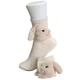 Носки "Зайчик" с 3D-ушками One Size (35-40) - изображение 1