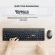 Комплект бездротовий Acer KM412 Wireless Black - зображення 8