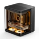 Корпус JONSBO TK-1 Black Hyperbolic Panoramic MATX (корпус из алюминиевого сплава, поддержка радиатора 240 мм, блок питания ATX, разъем Type-C Gen2 10 Гбит/с+) - изображение 5