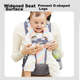 Подставка для ног Baby Friend, детское автокресло, переноска для младенцев для использования спереди и сзади, многофункциональное приспособление для переноски ребенка на прогулках, радужно-серый цвет. - изображение 9