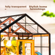 Кукольный домик Ruotai DIY, цветочный домик Кайси, модель ручной работы, головоломка из строительных блоков, детская игрушка, подарок на день рождения для девочек - изображение 11