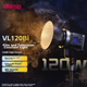 Ulanzi VL120Bi 120W Двухцветный заполняющий свет с V-образным креплением для видеосъемки, постоянный свет (с приложением), COB-светильник для фотосъемки, подсветка для прямых трансляций, мягкий свет для видеосъемки. - изображение 4