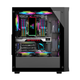 Игровой компьютерный корпус AOC CG272B (ATX, поддержка водяного охлаждения 240 мм, отсеки для накопителей U3, 8 мест для вентиляторов, сетчатая передняя панель, боковое окно из стекла, 7 слотов PCI) - изображение 7