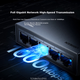 UGREEN 5-портовий гігабітний Ethernet-комутатор, мережевий розгалужувач/розширювач, 1-в-2/4, 4-портовий мережевий перетворювач для систем відеоспостереження, комутатор-концентратор для бізнесу, дому, гуртожитку 35492 - зображення 5