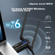 Бездротова мережева карта EDUP Tri-Band AX3000, WiFi 6 для настільних комп'ютерів та ноутбуків, бездротовий WiFi приймач, гігабітний високошвидкісний USB 3.0 приймач для Windows 10/11, EP-AX1672 - изображение 5