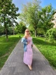 Женский летний сарафан з вышивкой на бретелях гофрированной юбкой Розово-серый Хлопок размер L 01121 - изображение 3