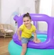 Надувний батут Bestway 52646 синій з фіолетовим круглий відкритий з вінілу до 55 кг 152х152х84 см (9-163-52646 BW) - зображення 4