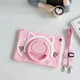 Чехол детский Silikon Power с подставкой и ремешком Котик Apple iPad 11" 2025 (A16) Pink - изображение 1