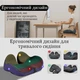 Ортопедична подушка для сидіння з отвором від геморою memory foam 46х43х12 см темний сірий (1010) - зображення 3