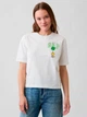 Футболка бавовняна жіноча GAP 618812079 S Молочна (1159862856) - зображення 1