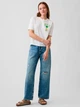 Футболка бавовняна жіноча GAP 618812079 S Молочна (1159862856) - зображення 3