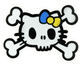 Водонепроницаемая наклейка стикер Hello Kitty для телефона 7.6х5.6 см белый M-Tac SE0521 - изображение 1