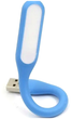Светодиодная USB лампа 17 см гибкая для ноутбуков и повербанков голубая SE0481 - изображение 5