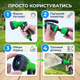 Набір для поливу AgroStar Р-01 3/4 дюйма садовий з пістолетом для саду газону клумби дачі поливальний комплект - зображення 8