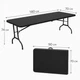 Стіл розкладний туристичний Hanert Family Table 180см Black - изображение 2