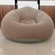 Надувное кресло-лежанка Lazy Chair с флисом 99×59,5 см Бежевое - изображение 2