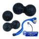Набор массажных мячиков PowerPlay 4007 EPP Massage Ball Черно-Синие 3 шт (PP_4007_Bl/Blue) - изображение 1