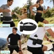 Спортивная сумка на пояс 44х10 см RunningBag с карманом под бутылку черный (R051767) - изображение 2