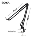 Стойка для микрофона BOYA K171 подвесная, складная, ударопрочная, для записи и караоке - изображение 5