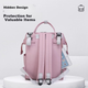 Сумка FENYE Mommy Bag, легкий рюкзак для вагітних, велика місткість для прогулянок, нова сумка через плече для годуючих мам, рожево-білий колір - изображение 8