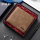 Кошелек POLO мужской кожаный складной с держателем карт - изображение 6