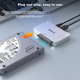 Док-станція для жорсткого диска AOKO U.2/U.3, протокол NVMe, корпус для SSD U2, адаптер для жорсткого диска U.2 на USB 3.2, сумісний з механічними жорсткими дисками SATA 2,5/3,5 дюйма, U3S - зображення 8
