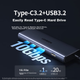 Док-станція розширення UGREEN Type-C Gigabit з портом Ethernet, мережевим кабелем-адаптером, концентратором USB 3.2, конвертером 10G, сумісна з Thunderbolt 4/5, комп'ютерами Apple, ноутбуками Xiaomi - изображение 6