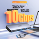 USB-концентратор UNITEK USB 3.2, высокоскоростная док-станция расширения 10G с блоком питания Type-C, 4-портовый концентратор Gen2, док-станция расширения USB для ноутбука и настольного компьютера длиной 0,3 метра. - изображение 4