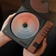 CD-плеєр Syitren R300 портативний з Bluetooth у стилі ретро, коричневий під дерево - зображення 4