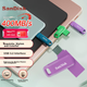 Флеш-накопичувач SanDisk 512 ГБ Type-C USB 3.2 Dual Drive DDC3 Purple, швидкість читання до 400 МБ/с, автоматичне резервне копіювання, сумісний з телефонами та комп'ютерами, флеш-накопичувач великої ємності з двома інтерфейсами - изображение 4