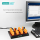 Док-станция расширения SIPOLAR USB3.0 Hub, высокоскоростной 16-портовый промышленный разветвитель A-163 (1,4 м), хаб для телефонов, компьютеров, планшетов, многопортовый адаптер с функцией зарядки и блоком питания. - изображение 5