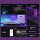 Настольные игровые колонки EDIFIER M30SW 2.1, компьютерные колонки, RGB-подсветка, встроенный микрофон, сабвуфер с эффектом подсветки и тени, USB-кабель, белый цвет. - зображення 4