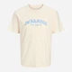 Футболка хлопковая длинная мужская Jack & Jones 12297126 5XL Antique White (5715874698202) - изображение 7