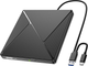 Внешний оптический CD/DVD привод Umanij USB 3.0 Type-C портативный дисковод для ноутбука ПК и MacBook Черный - изображение 2