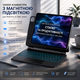 Чехол-клавиатура OMOTON Magic Keyboard для iPad Pro 11 M4 (2024) беспроводная с подсветкой и трекпадом Black - изображение 1