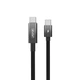 Кабель Aspor A089 Nylon Cable Wattage Display Type-C - Type-C 100W/1м- чорний - зображення 2