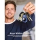 Чехол для поисковой метки Apple AirTag Keychain with Wire Cable Blue [167431] - изображение 4