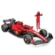 Автомодель Bburago Ferrari SF-23 с фигуркой гонщика 1:24 Красная - изображение 10