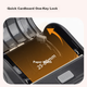 Портативний принтер Gprinter GP-M324 синього кольору, друк клейких етикеток для одягу, супермаркетів, роздрібної торгівлі, складу та логістики - изображение 3