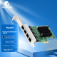 FLYBISH NA8111H-T4, четырехпортовая гигабитная сетевая карта, интерфейс PCIe X1, чип RTL8111H, скорость передачи данных 1000 Мбит/с, программный маршрутизатор агрегации. - изображение 4