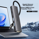 Док-станция расширения Lenovo Yinengzhe Type-C, адаптер Gigabit Ethernet, сетевой кабель-конвертер, разветвитель, универсальный USB-адаптер для компьютеров, ноутбуков и настольных компьютеров Lenovo. - изображение 4
