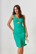 Сарафан міді з декоративним вирізом Wear me XS Зелений (трава) (16_24_62-1_9565) - изображение 2