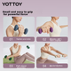 Гантели Yottoy High-End с покрытием из резины для мужчин и женщин, для домашнего фитнеса, для формирования мышц, из цельного чугуна, розово-фиолетовые, весом 3 фунта. - изображение 10
