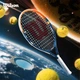 Дитяча тренувальна тенісна ракетка Wilson для початківців, Universe Racket JR 25 WR141510U. - зображення 4